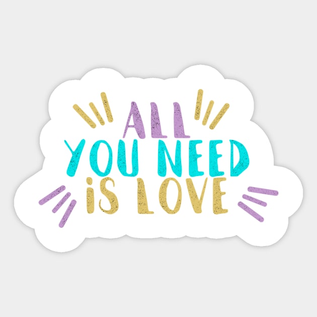 All You Need Is Love Sticker by fernandaschallen